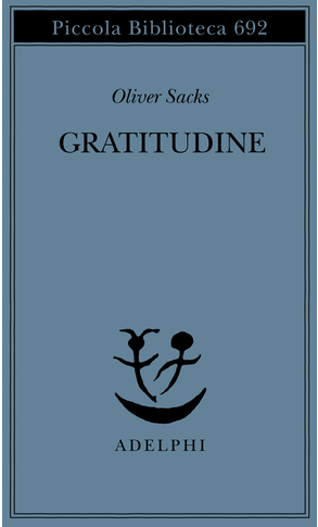 Copertina di «Gratitudine», di Oliver Sacks